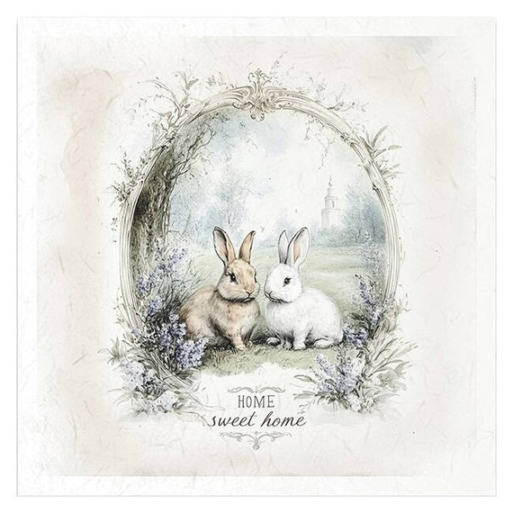 Zestaw papierów ryżowych - zajączki wielkanocne - RSM160 - Itd Collection