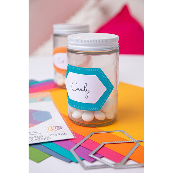 Wykrojnik Sizzix Framelits - Stitched Hexagons