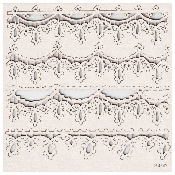 Tekturka - Tatting Christmas - bordery - Scrapiniec