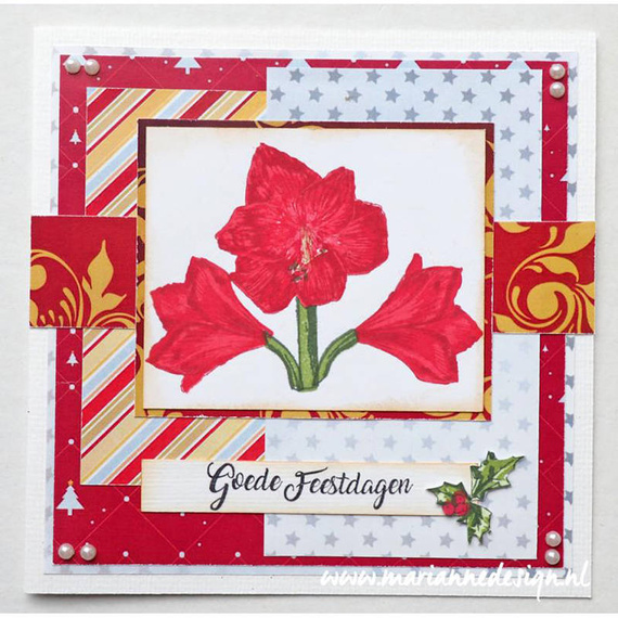 Stempel warstwowy - Marianne Design - Tiny's amarylis - amarylis