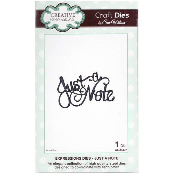 Wykrojnik - Creative Expressions - Just a Note CED5407 napis