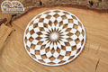 Tekturka Wonderland - round chessboard - okrągła szachownica - Scrapiniec