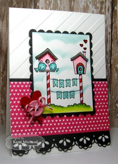 Stempel - Taylored Expressions - Wishes on a Wire - Valentine - budki dla ptaszków