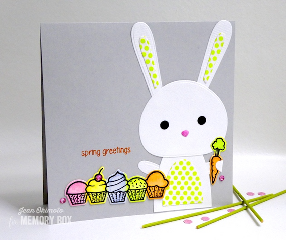 Wykrojnik - Memory Box - Spring Bunnies króliki babeczki