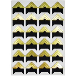 Narożniki do zdjęć złote - 24 szt.