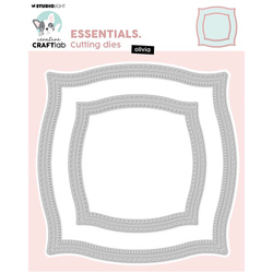 Wykrojnik do papieru - StudioLight - Olivia ramki z przeszyciami