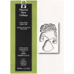 Wykrojnik - Poppystamps - Playful Deer Collage / jelonki