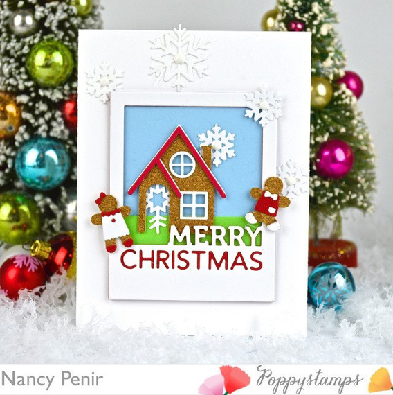 Wykrojnik - Poppystamps - Little Gingerbread Boy piernikowy ludzik