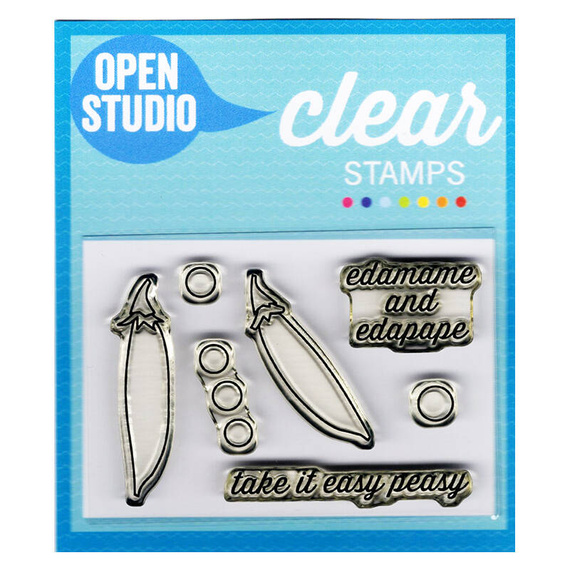 Wykrojnik + stempel - Memory Box - Easy Peasy - groszek