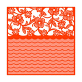 Wykrojnik + folder do embossingu - Tonic Studios - Flowering Waves fale kwiaty
