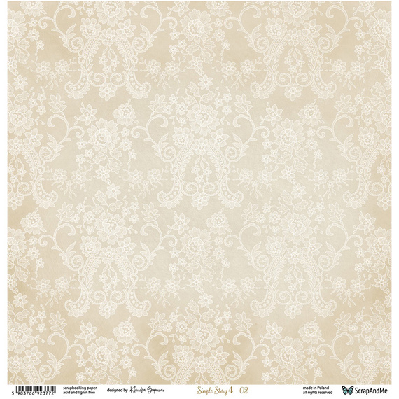 Papier do scrapbookingu 30x30 - ScrapAndMe - Simple Story 4 01/02