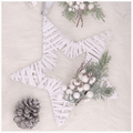 Gałązka świąteczna biała oszroniona - 1 gałązka