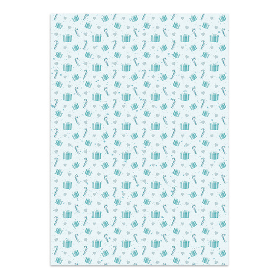 Zestaw papierów, naklejek i elementów Junk Journal - Candy Christmas - Stamperia