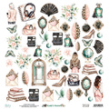 Papier z elementami do scrapbookingu 30x30 - Mintay - Lady's Secret