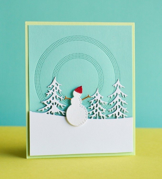 Wykrojnik - Poppystamps - Whittle Snowman - bałwanek