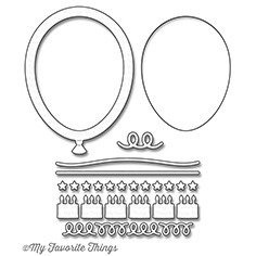 Wykrojnik - Die-namics - Balloon Shaker Window & Frame