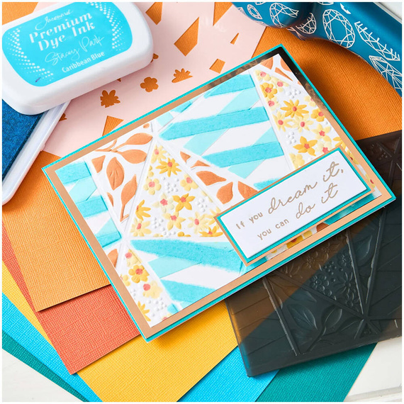 Folder do wytłaczania 3D Textured Impressions Sizzix - Fragmented Floral