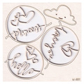 Tekturka - Clouded hearts - Princess - Scrapiniec