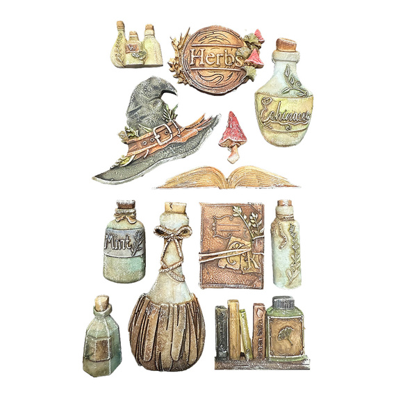 Foremka silikonowa - Herbarium Silvae alchemia - Stamperia