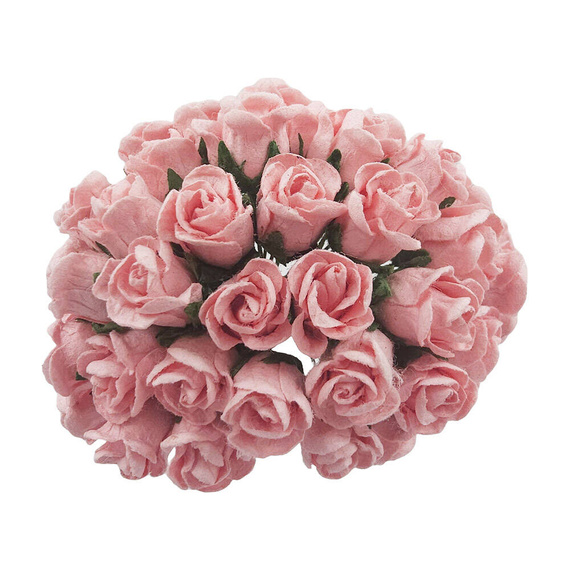 Różyczki zamknięte - blado różowe - 50szt