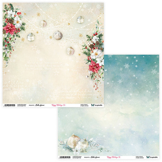 Zestaw papierów 30x30 - ScrapAndMe - Happy Holidays
