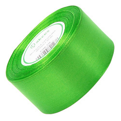 Wstążka satynowa zielona 50mm - 32mb