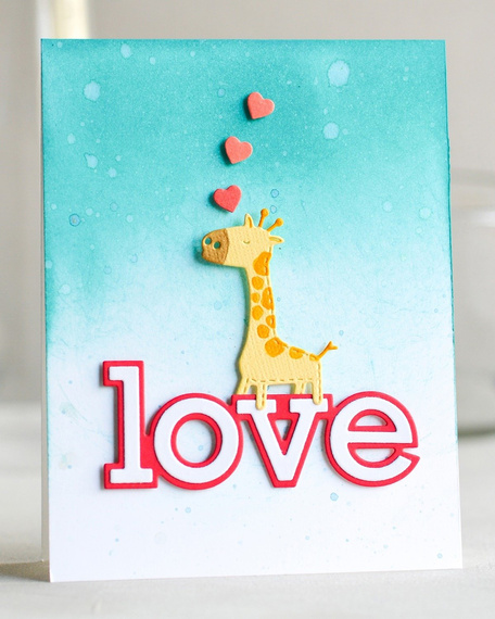 Wykrojnik - Poppystamps - Whittle Giraffe żyrafa