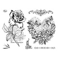 Stempel - Viva Decor - Róża i serce z kwiatów