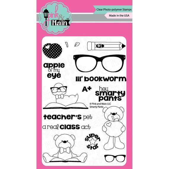 Stempel Pink & Main - Smarty Pants - zwierzątka okulary