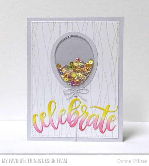 Wykrojnik - Die-namics - Balloon Shaker Window & Frame