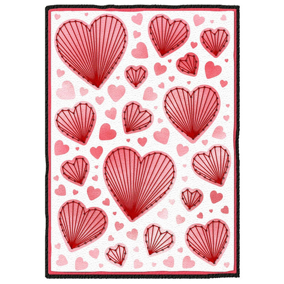 Maska z możliwością nakłuwania - StudioLight - Hearts serca