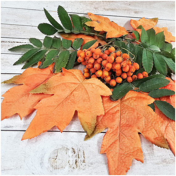 Liście materiałowe 8szt