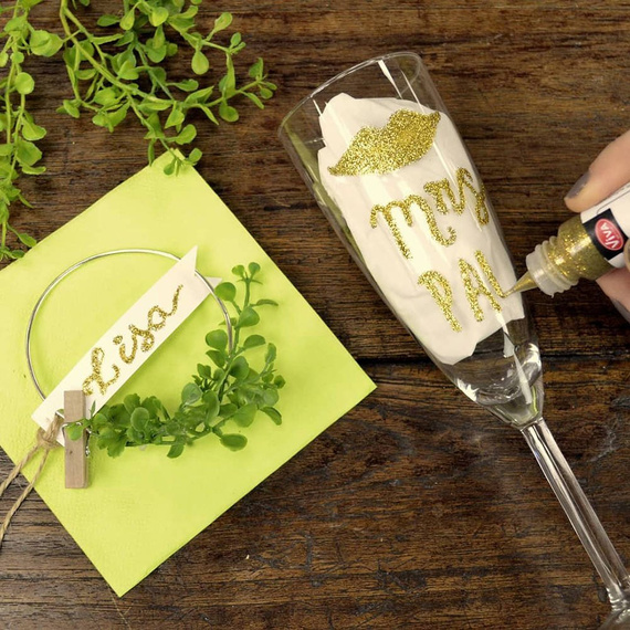 Brokat w kleju - Viva Decor - Emerald szmaragdowy