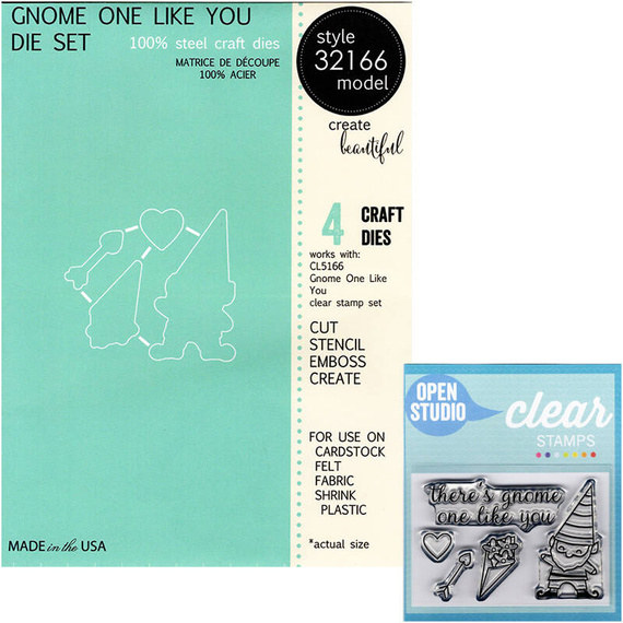 Wykrojnik + stempel - Memory Box - Gnome Like You - gnom / krasnoludek