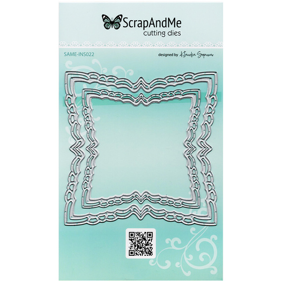 Wykrojnik do papieru - Scrapandme - Ozdobne kwadraty