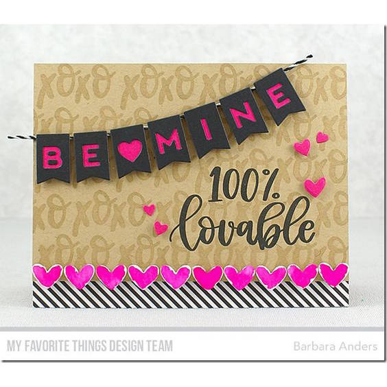 Wykrojnik - Die-namics - Be Mine Banner