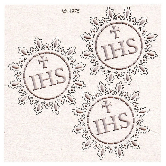 Tekturka - Tatting Communion - Hostia mała 01 - Scrapiniec