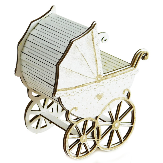 Tekturka wózek 3d - Kreatywna Pracownia