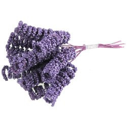 Pręciki spiralne liliowe - 12szt