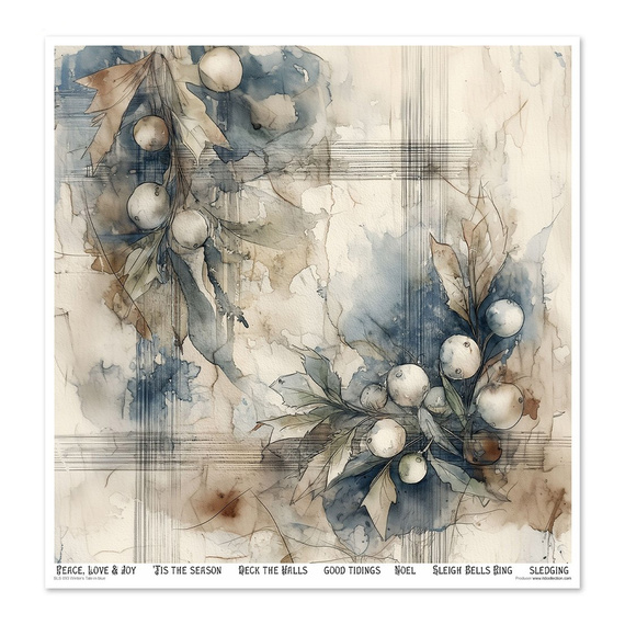 Zestaw papierów do scrapbookingu 30x30 - Winter's Tale in blue