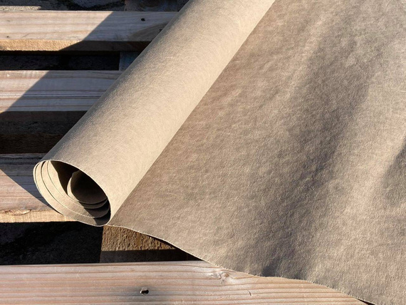 WASHPAPA papier do szycia - Aged Color ciemna beżowa kość słoniowa - arkusz ok.48x48cm