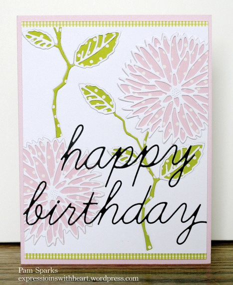 Wykrojnik - Memory Box - Birthday Script 98582 urodziny