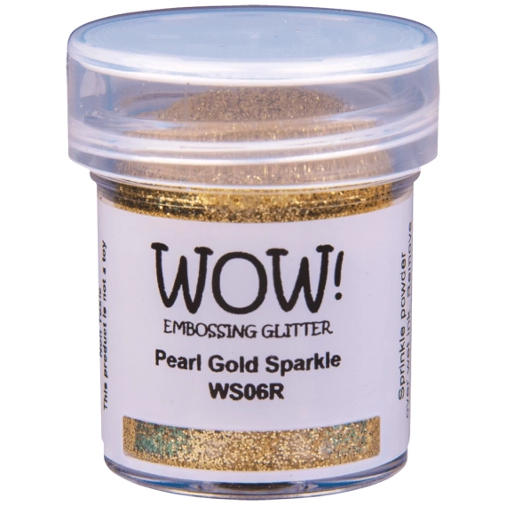 Puder do embossingu z brokatem - Wow! - Pearl Gold Sparkle