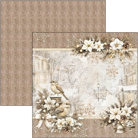 Zestaw papierów do scrapbookingu 30x30cm - Paper Pad - Ciao Bella - Winter Season