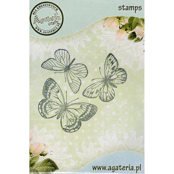 Stempel polimerowy - Motyle - Agateria