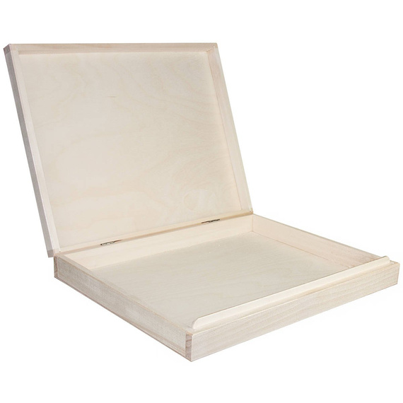 Pudełko drewniane - kasetka mieszcząca format A4