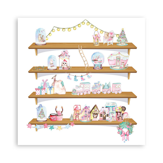 Zestaw papierów do scrapbookingu 30x30 - Stamperia - Christmas Rose