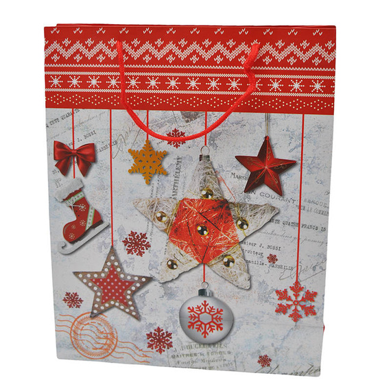 Torebka na prezent z gwiazdkami