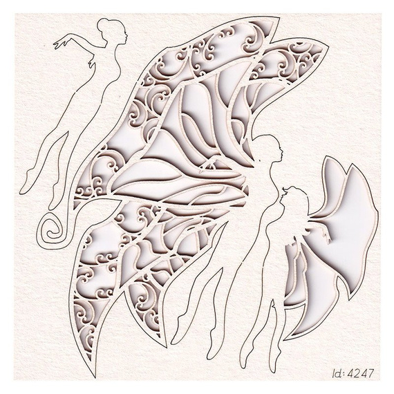 Tekturka Lady butterfly - fly - latać SC