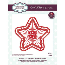 Wykrojnik - Creative Expressions - Radiating Star - gwiazda